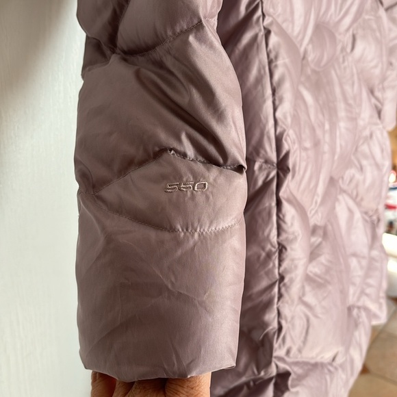 THE NORTH FACE LADIES DUSTY PINK MISS METRO DOWN HOODIE 550 PARKA COAT-S-VINTAGE - Picture 15 of 16